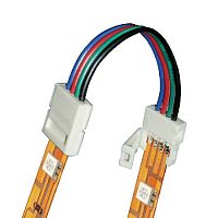 Коннектор гибкий Uniel UCX-SS4/B20-RGB WHITE 020 POLYBAG Л/Л RGB IP20 картинка 